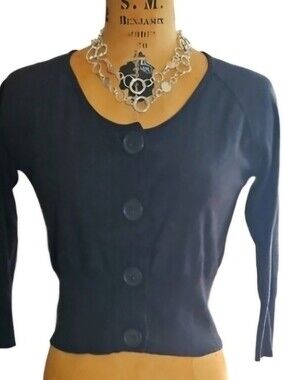 Veronica Maine Cropped Cardigan Swester 3/4 Sleeve